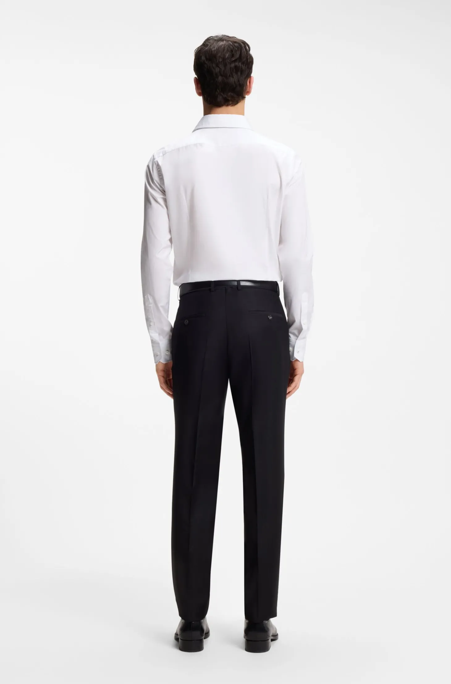 Slim-Fit Hemd aus italienischer Baumwoll-Popeline