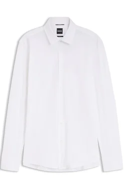 Slim-Fit Hemd aus Performance-Stretch-Jersey