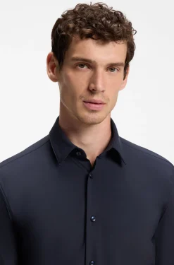 Slim-Fit Hemd aus Performance-Stretch-Jersey
