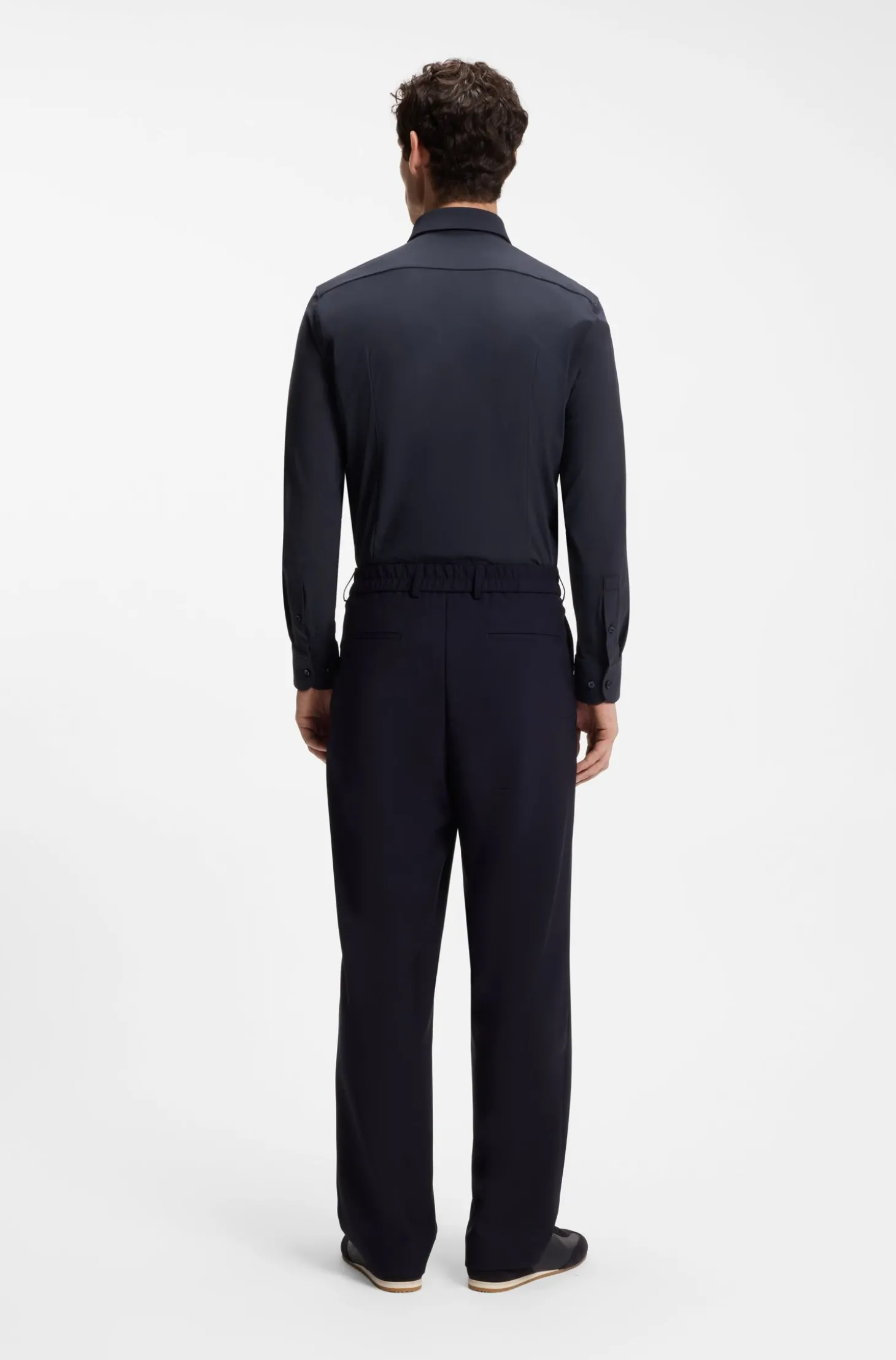 Slim-Fit Hemd aus Performance-Stretch-Jersey