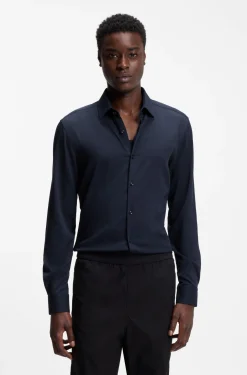 Slim-Fit Hemd aus Stretch-Twill
