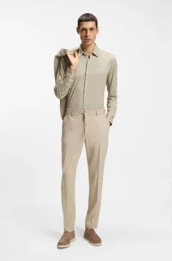 Slim-Fit Hemd aus strukturiertem Performance-Stretch-Gewebe