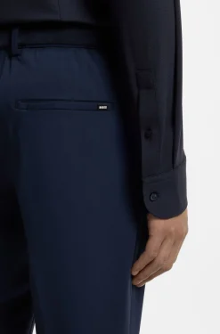 Slim-Fit Hemd aus strukturiertem Performance-Stretch-Jersey