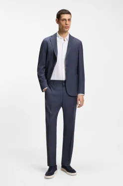 Slim-Fit Hemd aus strukturiertem Performance-Stretch-Gewebe