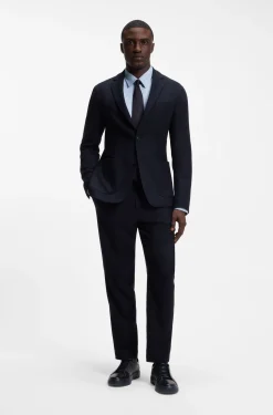 Slim-Fit Hemd aus strukturiertem Performance-Stretch-Gewebe