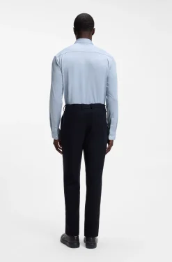 Slim-Fit Hemd aus strukturiertem Performance-Stretch-Gewebe