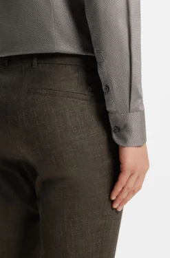 Slim-Fit Hemd aus thermoregulierendem, strukturiertem Baumwoll-Mix