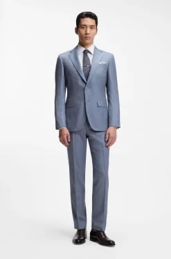 Slim-Fit Hemd mit Streifen aus in Italien gefertigter Baumwolle