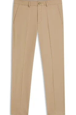 Slim-Fit Hose aus Baumwolle, Seide und Stretch