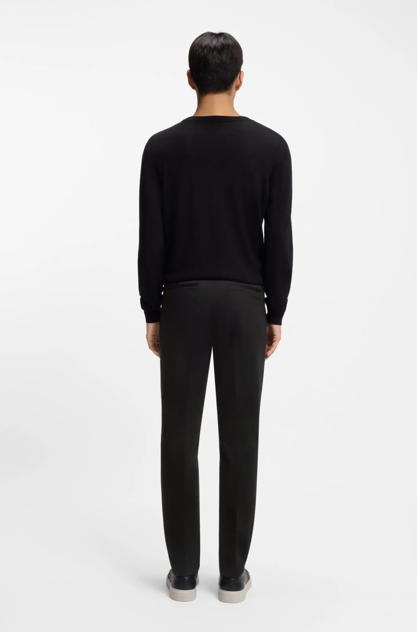 Slim-Fit Hose aus Baumwoll-Mix mit Kaschmir- und Elasthan-Anteil