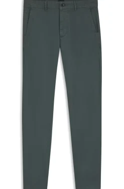 Slim-Fit Hose aus überfärbtem elastischem Satin