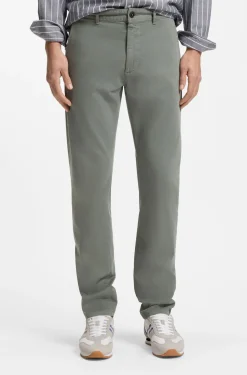 Slim-Fit Hose aus überfärbtem elastischem Satin