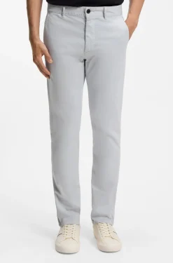 Slim-Fit Hose aus überfärbtem elastischem Satin
