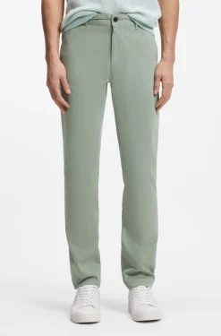 Slim-Fit Hose aus überfärbtem elastischem Satin