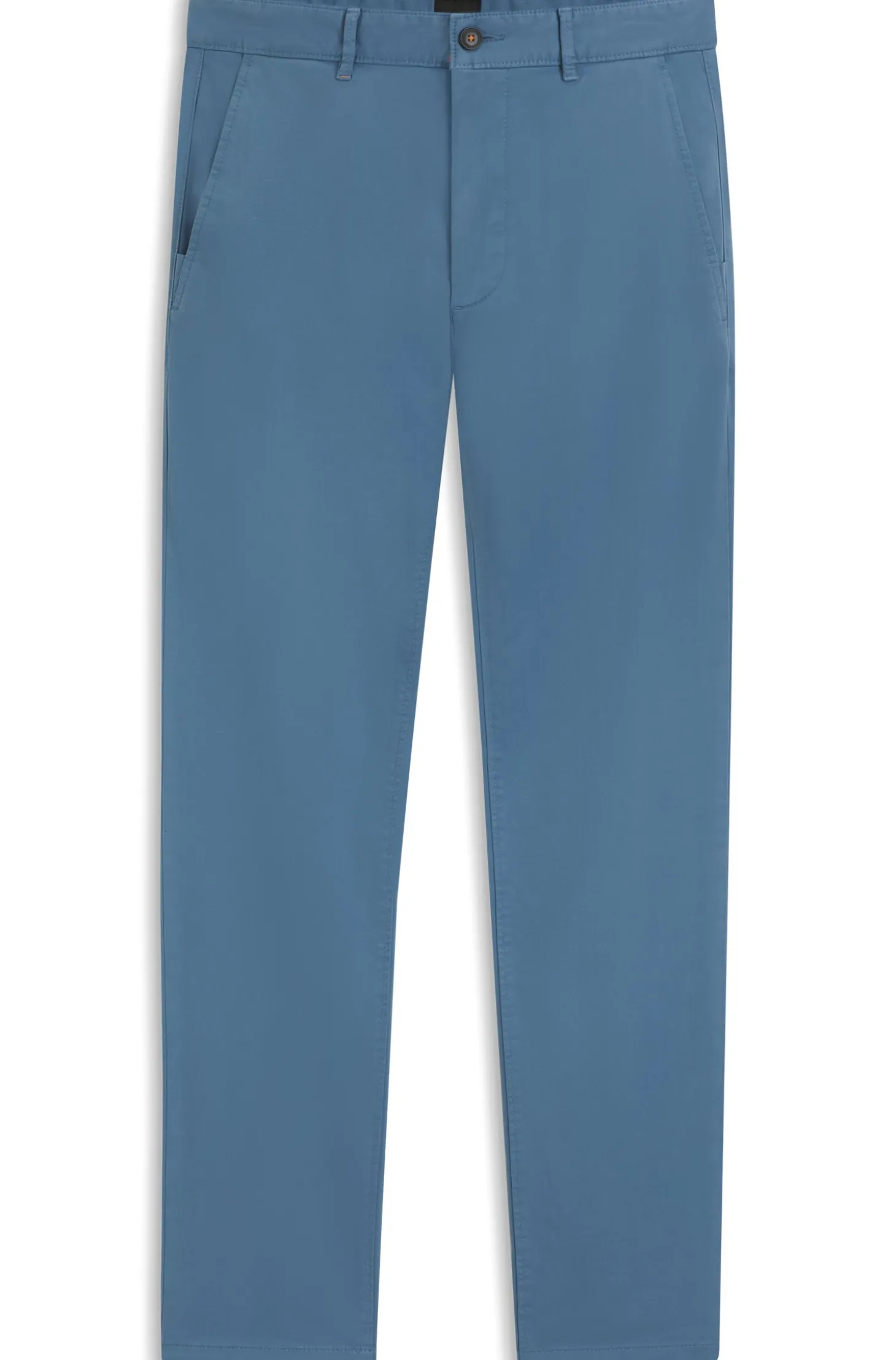 Slim-Fit Hose aus überfärbtem elastischem Satin
