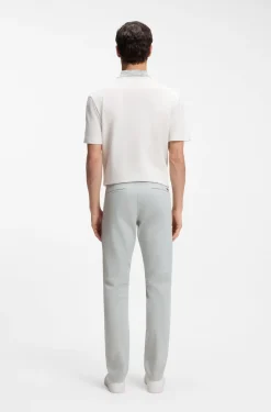 Slim-Fit Hose aus überfärbtem elastischem Satin