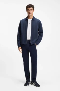 Slim-Fit Hose aus überfärbtem elastischem Satin