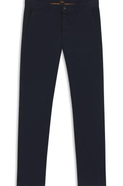 Slim-Fit Hose aus überfärbtem elastischem Satin