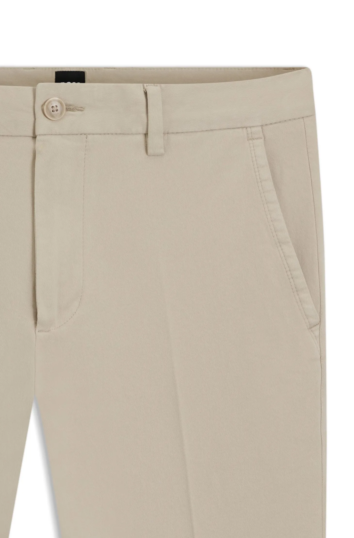 Slim-Fit Hose aus elastischer Baumwoll-Gabardine