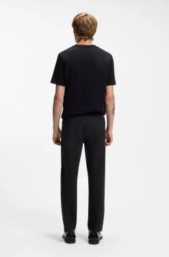 Slim-Fit Hose aus elastischer Baumwoll-Gabardine