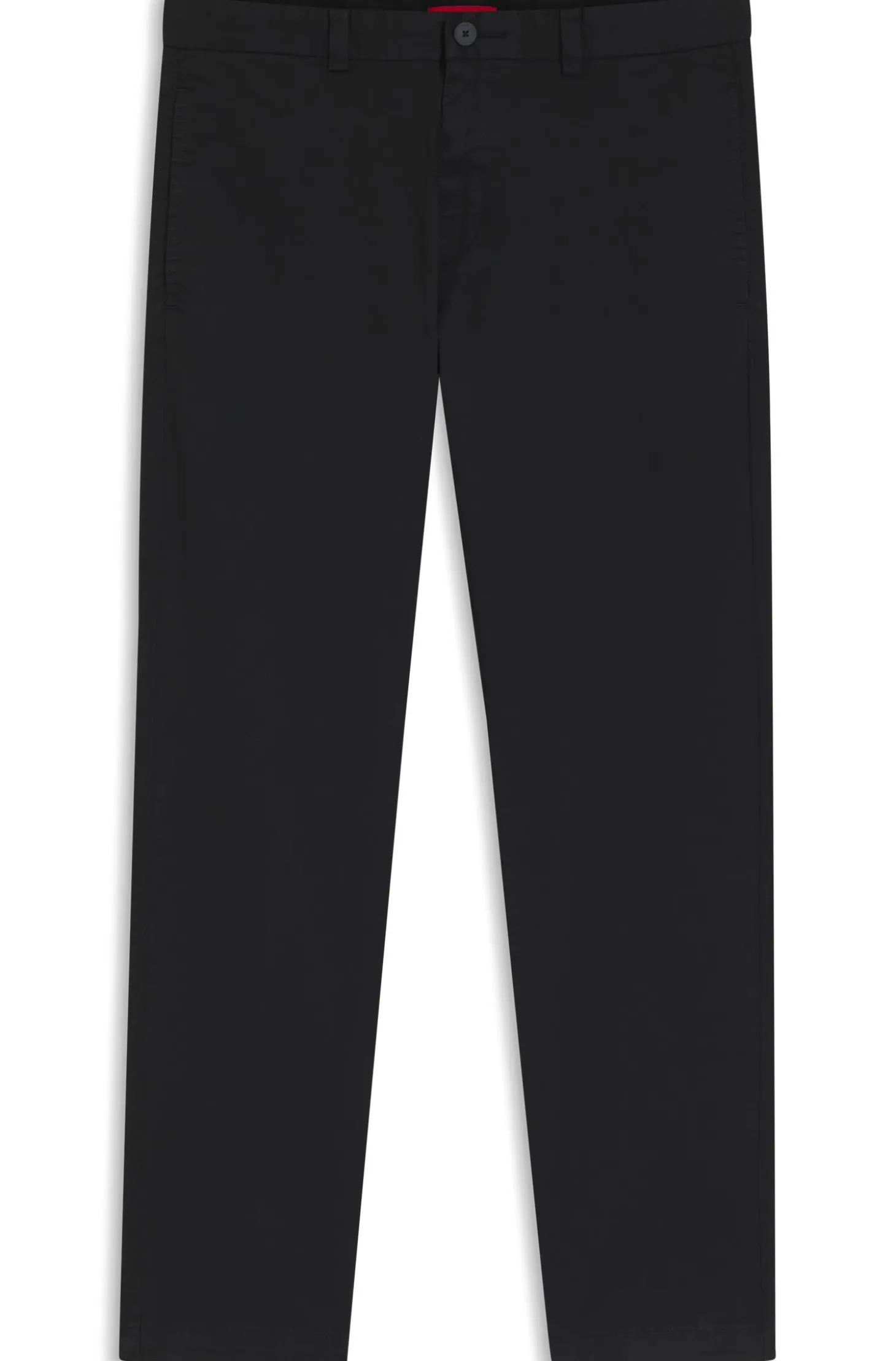 Slim-Fit Hose aus elastischer Baumwoll-Gabardine