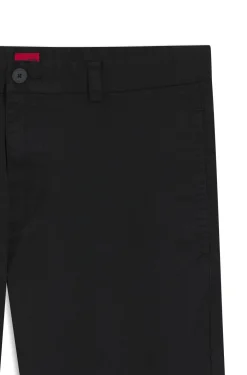Slim-Fit Hose aus elastischer Baumwoll-Gabardine