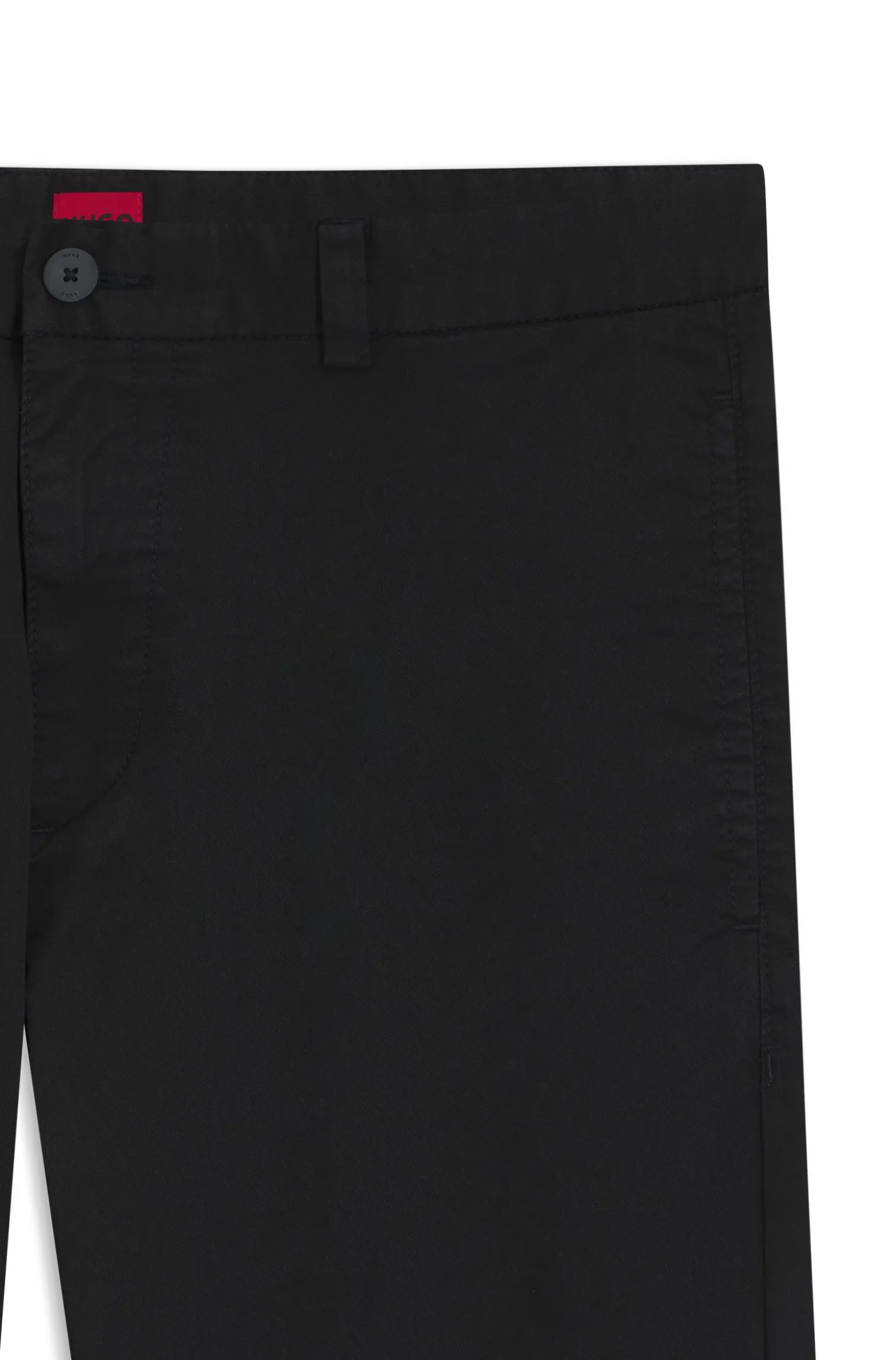 Slim-Fit Hose aus elastischer Baumwoll-Gabardine