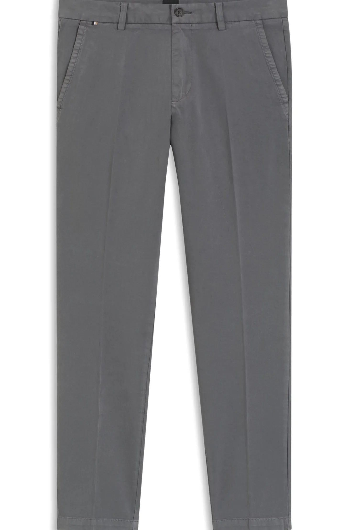 Slim-Fit Hose aus elastischer Baumwoll-Gabardine