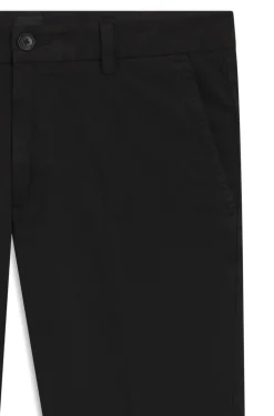 Slim-Fit Hose aus elastischer Baumwoll-Gabardine