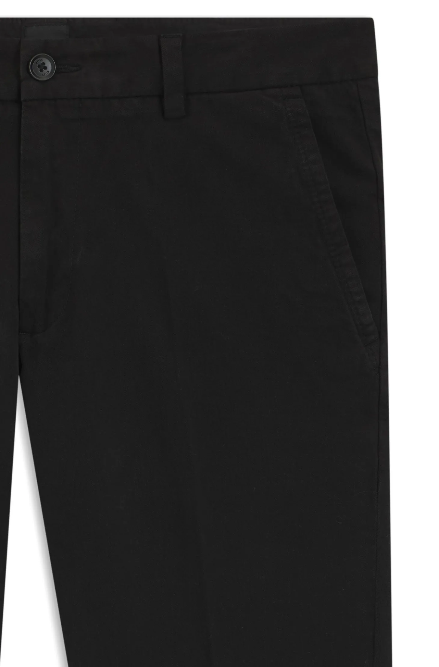 Slim-Fit Hose aus elastischer Baumwoll-Gabardine
