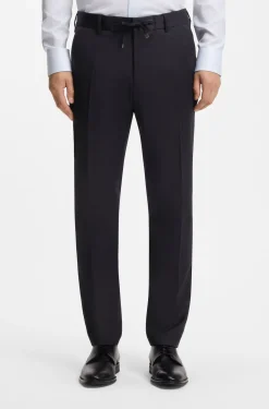 Slim-Fit Hose aus Schurwoll-Serge