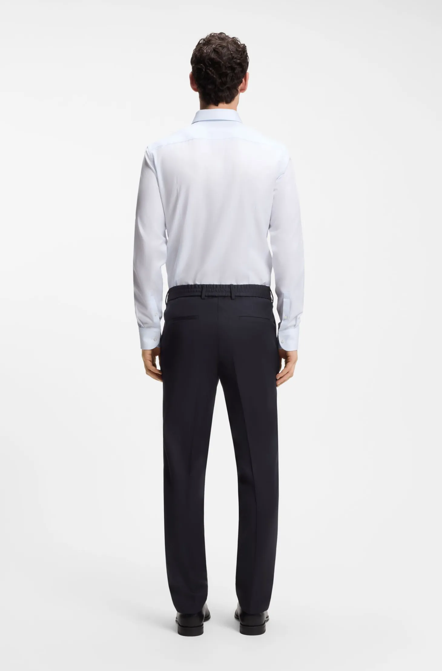 Slim-Fit Hose aus Schurwoll-Serge