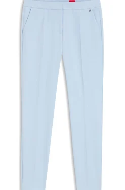 Slim-Fit Hose aus Stretch-Gewebe mit Logo-Niete
