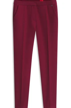 Slim-Fit Hose aus Stretch-Gewebe mit Logo-Niete