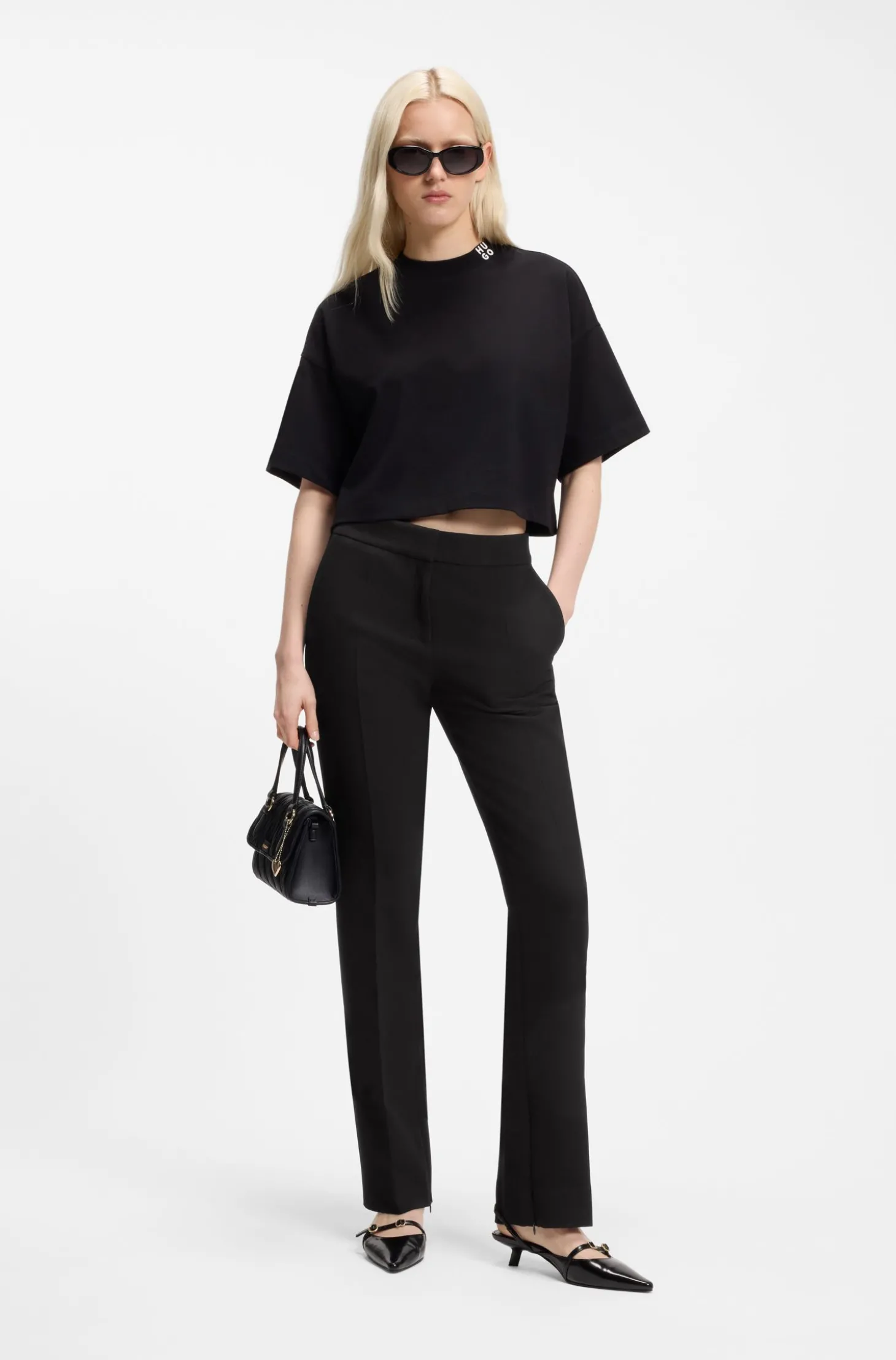 Slim-Fit Hose aus Stretch-Twill