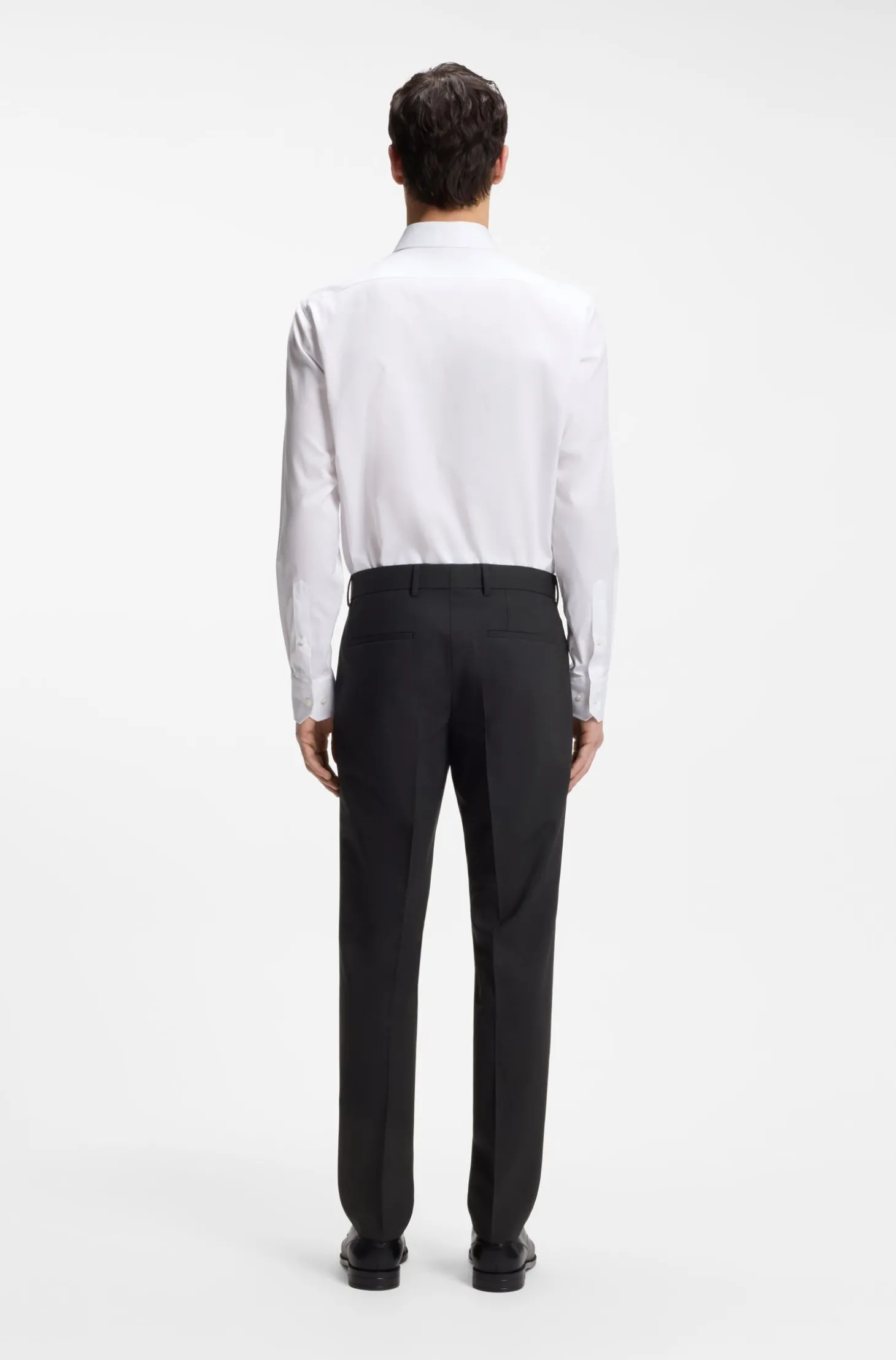 Slim-Fit Hose aus Stretch-Wolle