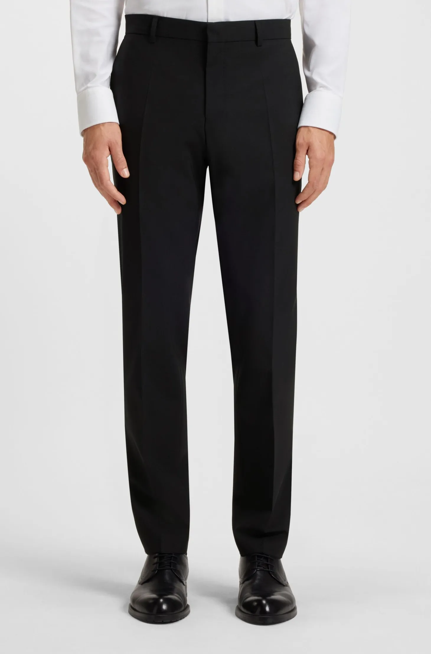 Slim-Fit Hose aus Stretch-Wolle