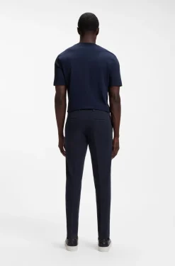 Slim-Fit Hose aus strukturierter Stretch-Baumwolle