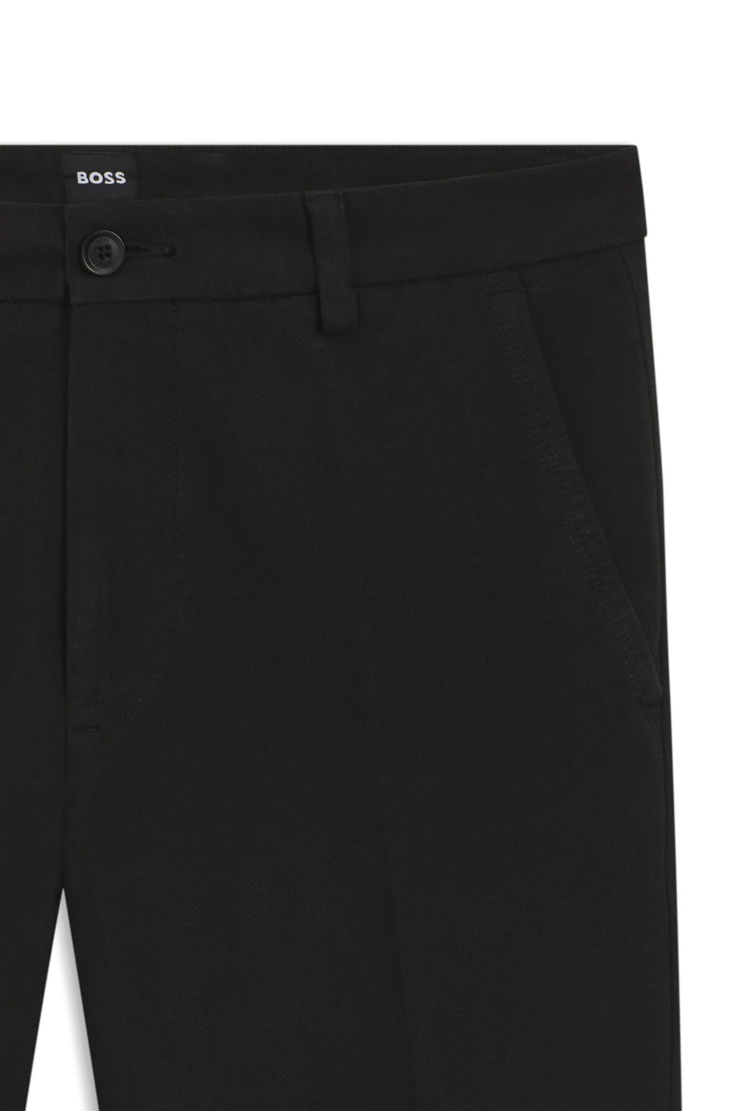 Slim-Fit Hose aus strukturierter Stretch-Baumwolle