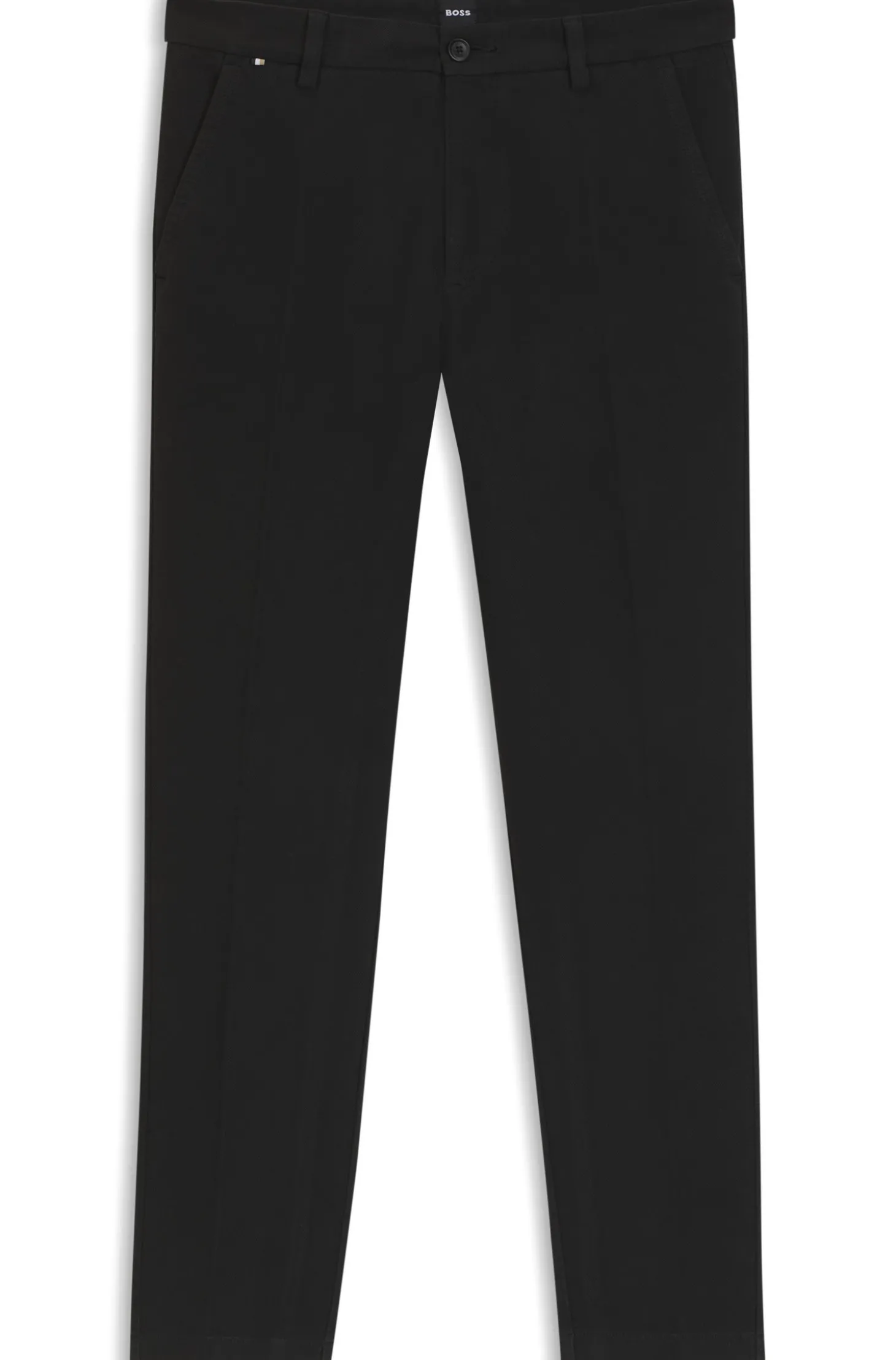 Slim-Fit Hose aus strukturierter Stretch-Baumwolle