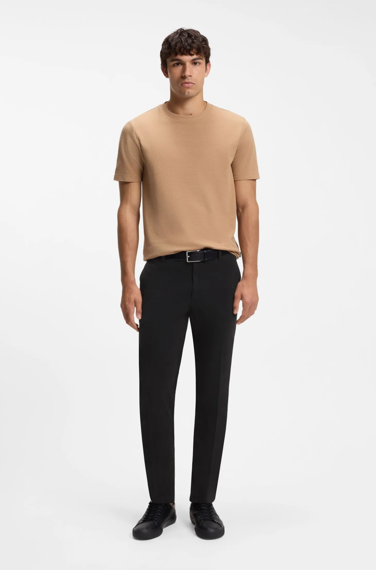 Slim-Fit Hose aus strukturierter Stretch-Baumwolle
