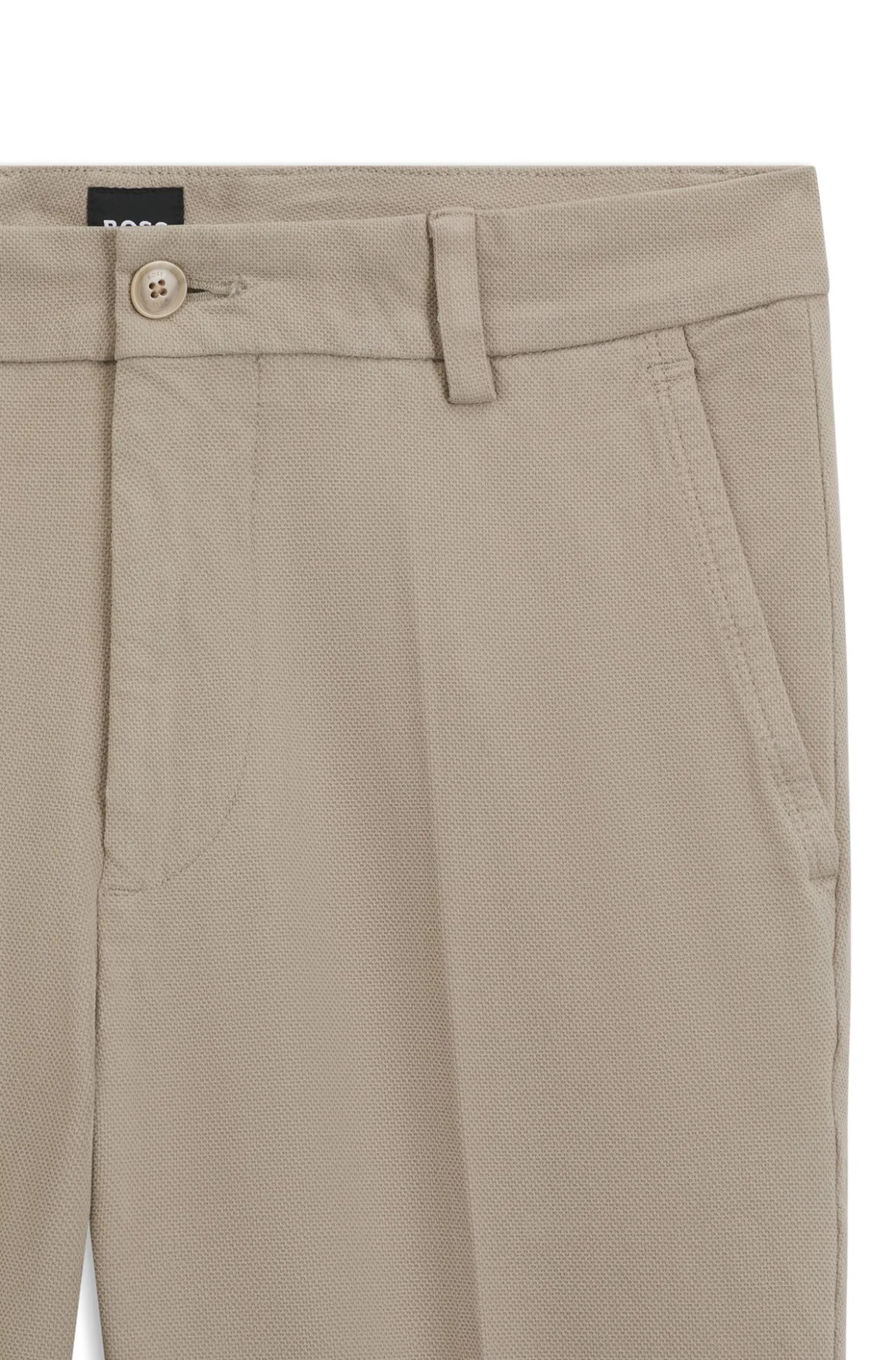 Slim-Fit Hose aus strukturierter Stretch-Baumwolle