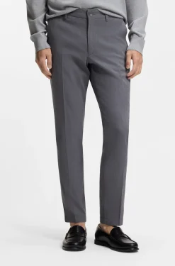 Slim-Fit Hose aus strukturierter Stretch-Baumwolle