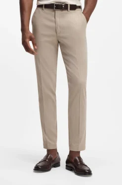 Slim-Fit Hose aus strukturierter Stretch-Baumwolle