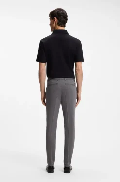 Slim-Fit Hose aus strukturierter Stretch-Baumwolle