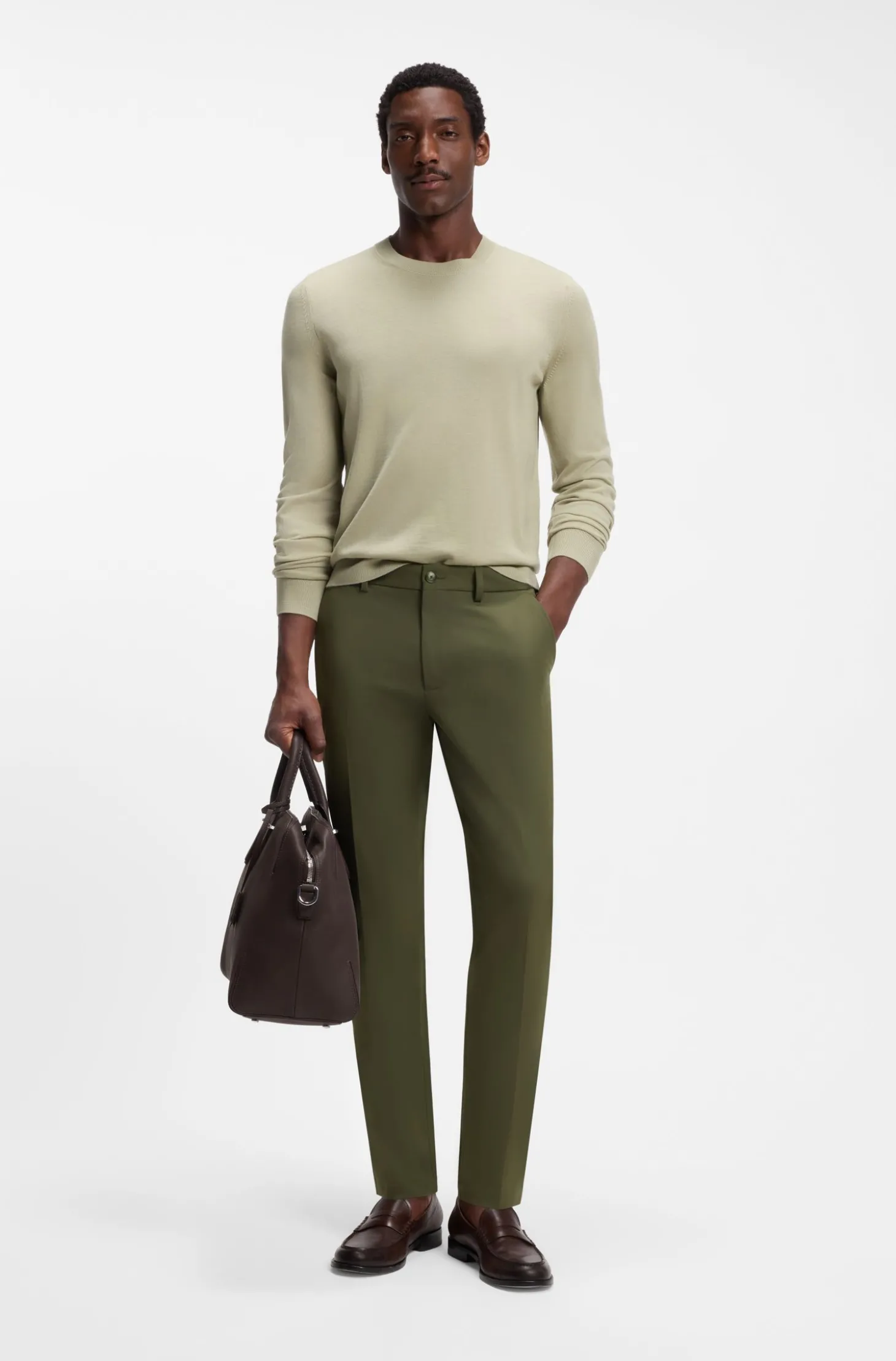Slim-Fit Hose aus Vier-Wege-Stretch-Gewebe