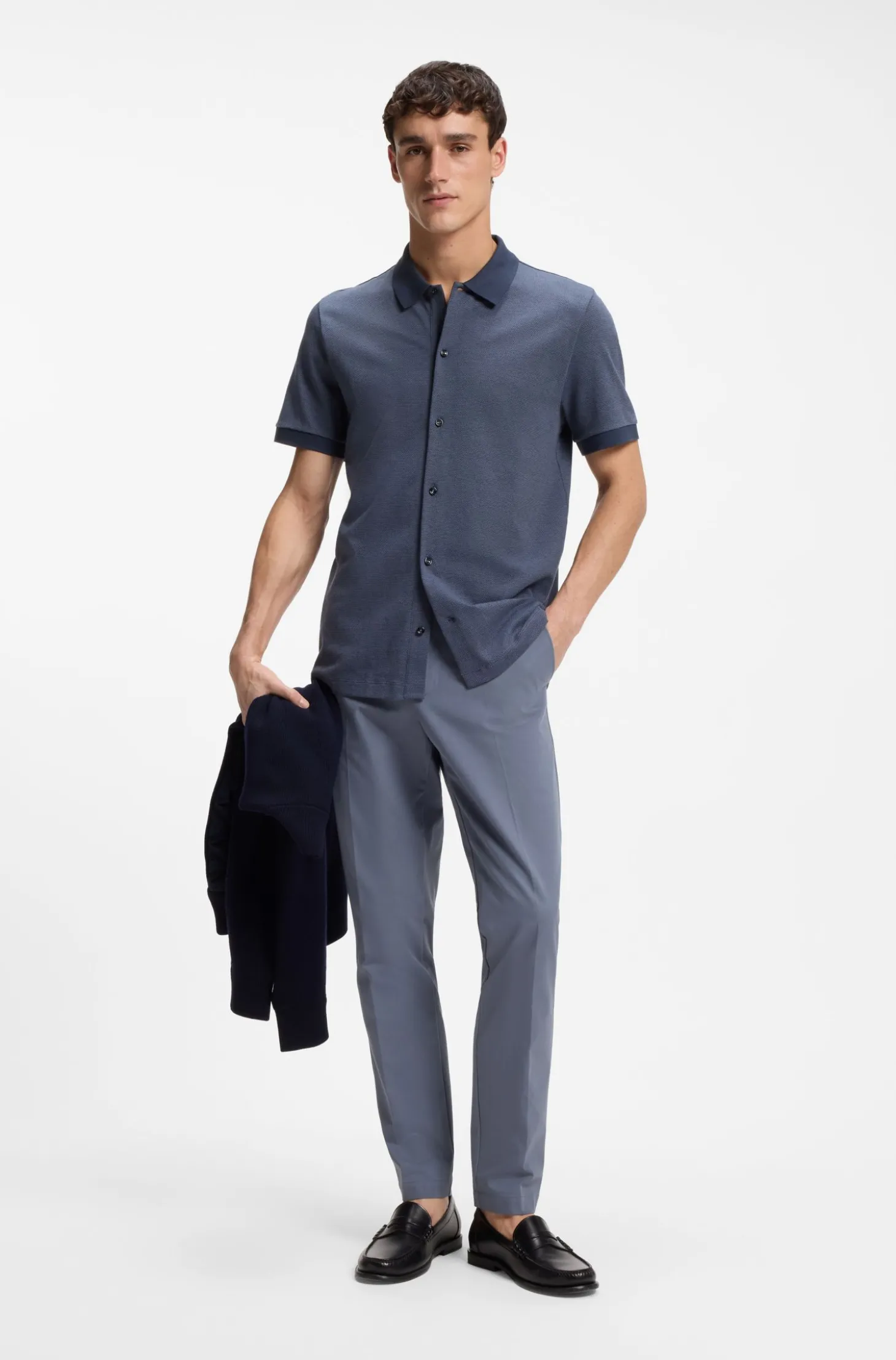 Slim-Fit Hose aus Vier-Wege-Stretch-Gewebe
