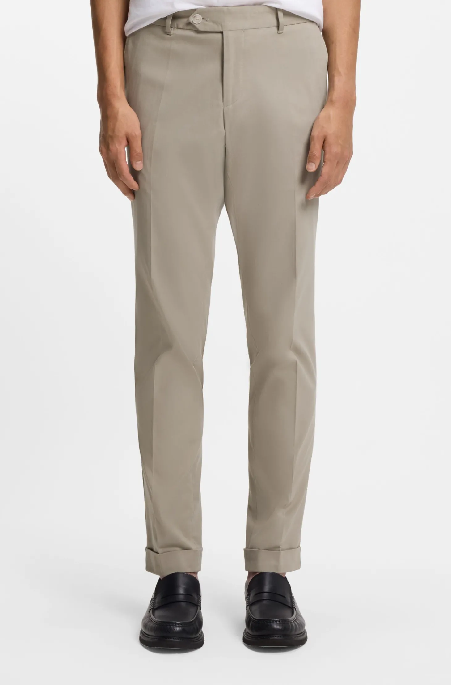 Slim-Fit Hose aus waschbarer Stretch-Baumwolle