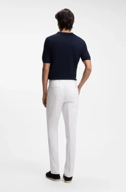 Slim-Fit Hose aus waschmaschinenfester Stretch-Baumwolle