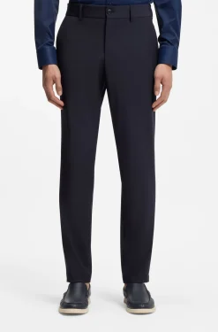 Slim-Fit Hose aus waschmaschinenfestem funktionalem Stretch-Gewebe